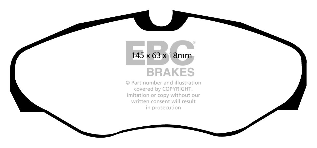 EBC Brakes RENAULT Espace 2.2 TD 2000-2002 Remblokken voorzijde