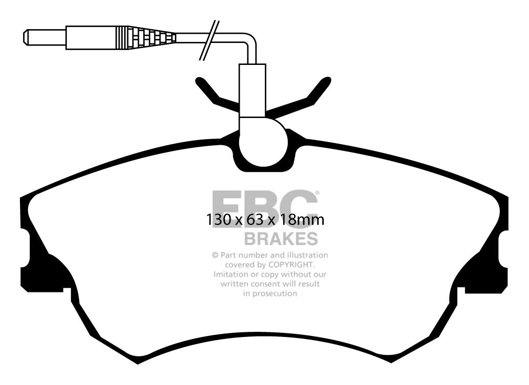 EBC Brakes RENAULT Grand Espace 3.0 99-2000 Remblokken voorzijde