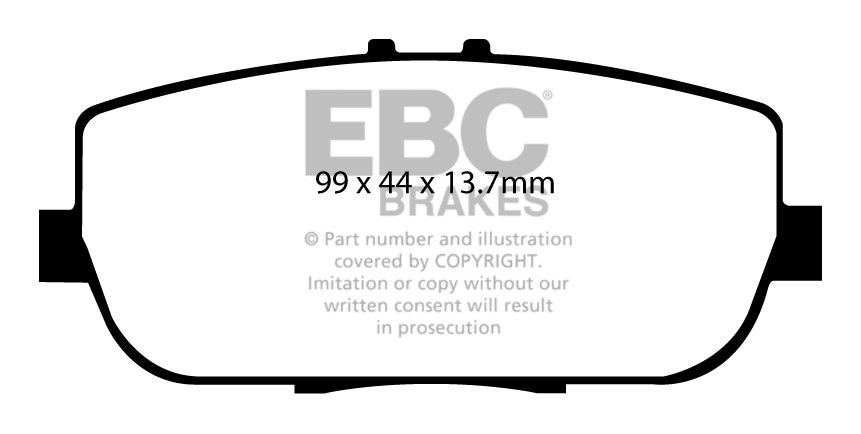 EBC Brakes MAZDA MX5 1.8 2005-.. Remblokken achterzijde