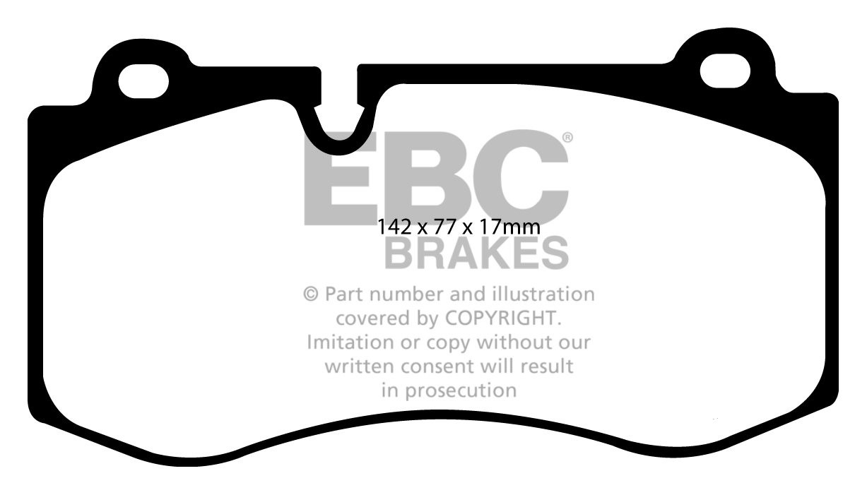 EBC Brakes MERCEDES CL-Class (C216) CL600 2006-.. Remblokken voo