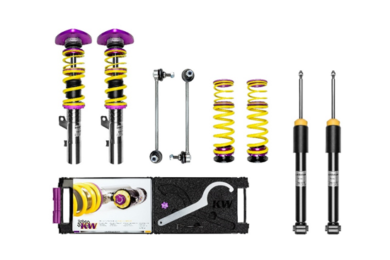 Coilover kit KW Gepfeffert Audi 80/90 V1 Typ 89 quattro Coupé incl. S2