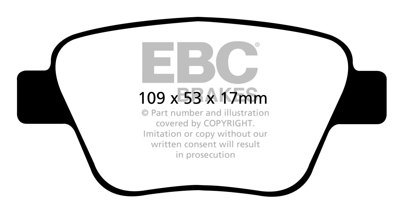 EBC Brakes SKODA Octavia 2.0 TD (170) 2009-.. Remblokken achterz