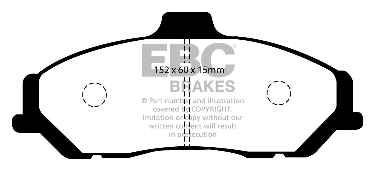 EBC Brakes FORD BEDRIJFSWAGEN Ranger 2.5 D 4WD 99-2006 Remblokke