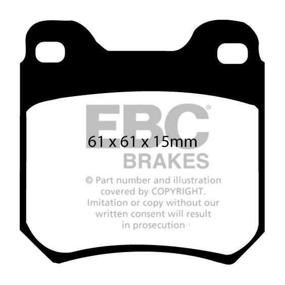 EBC Brakes VAUXHALL (OPEL) Vectra 2.2 2000-2002 Remblokken achte
