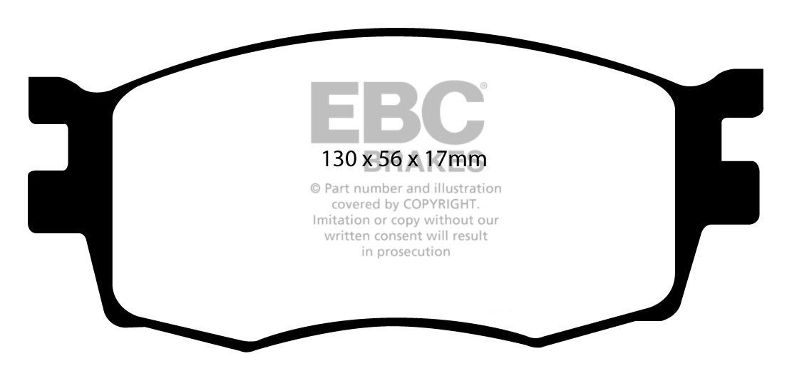 EBC Brakes KIA Rio 1.6 2006-2011 Remblokken voorzijde greenstuff