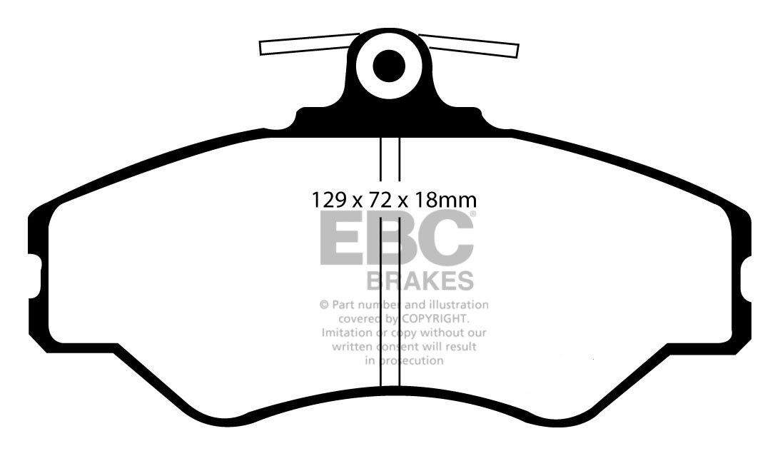 EBC Brakes HYUNDAI BEDRIJFSWAGEN H100 2.5 D 95-.. Remblokken voo