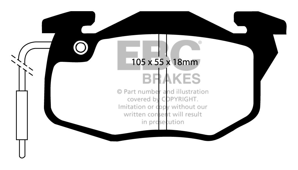EBC Brakes RENAULT 18 1.4 Station 83-85 Remblokken voorzijde
