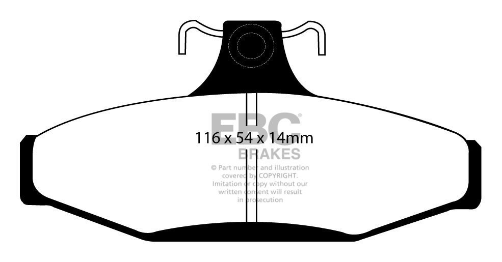 EBC Brakes HOLDEN (Aust/NZ) Commodore (VL) 2.0 86-88 Remblokken