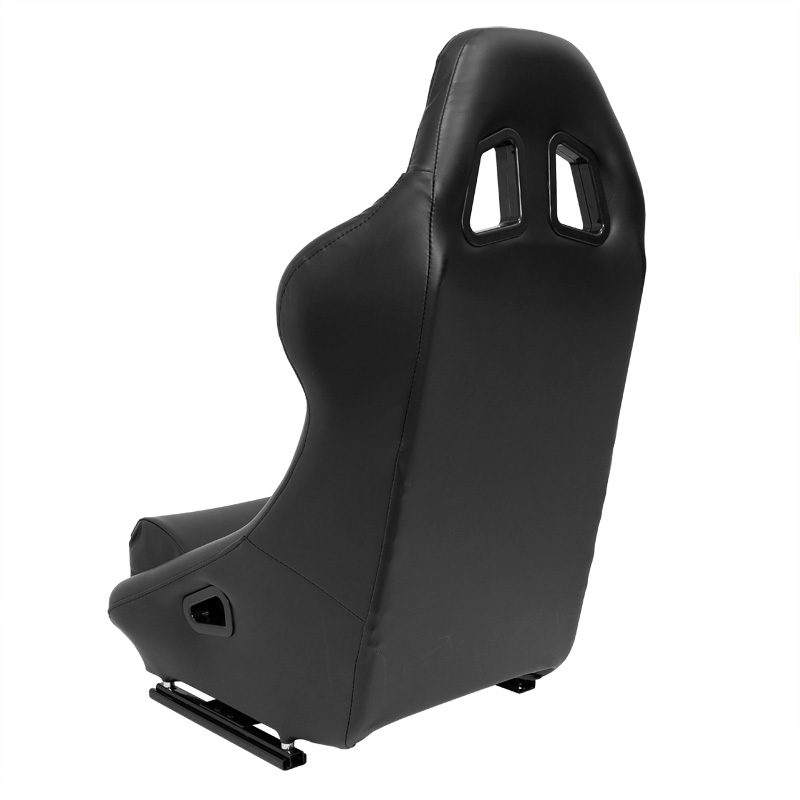 Sport seat 'BH' - Black Synthetic leather - Non-reclinable back-rest - incl. slides