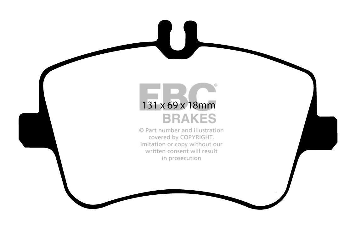 EBC Brakes MERCEDES C-Class (W203) C320 2000-2004 Remblokken voo