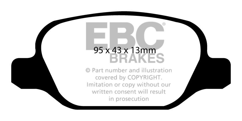 EBC Brakes PEUGEOT BEDRIJFSWAGEN Bipper 1.4 2008-.. Remblokken a