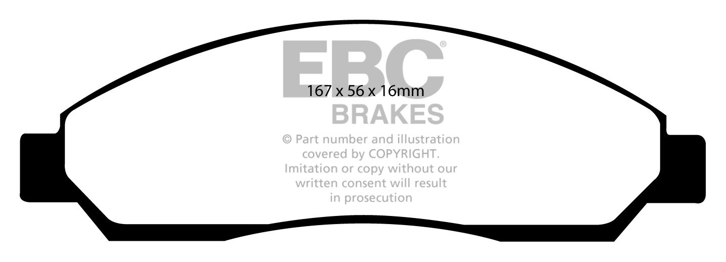 EBC Brakes HOLDEN (Aust/NZ) Rodeo RA 2003-.. Remblokken voorzijd