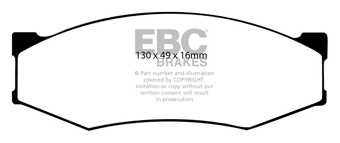 EBC Brakes NISSAN BEDRIJFSWAGEN Pick Up 2.5 TD (D21) 4WD 88-97 R