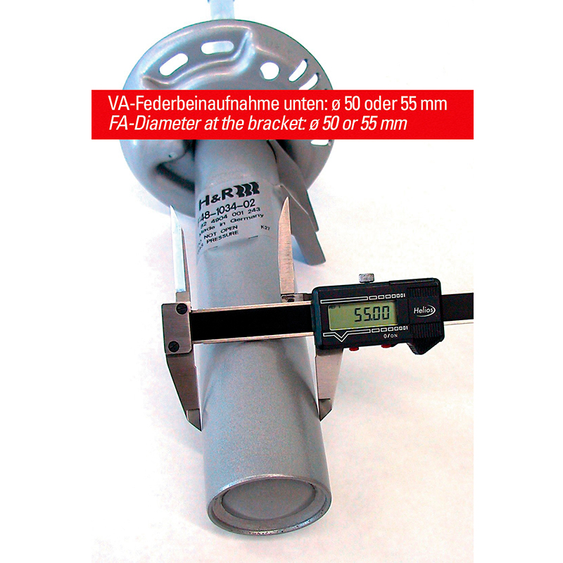 H&R Comfort Kit A3 8P / VW Golf 5 / 2003- from 1021kg Ø55mm VA35/AA35mm