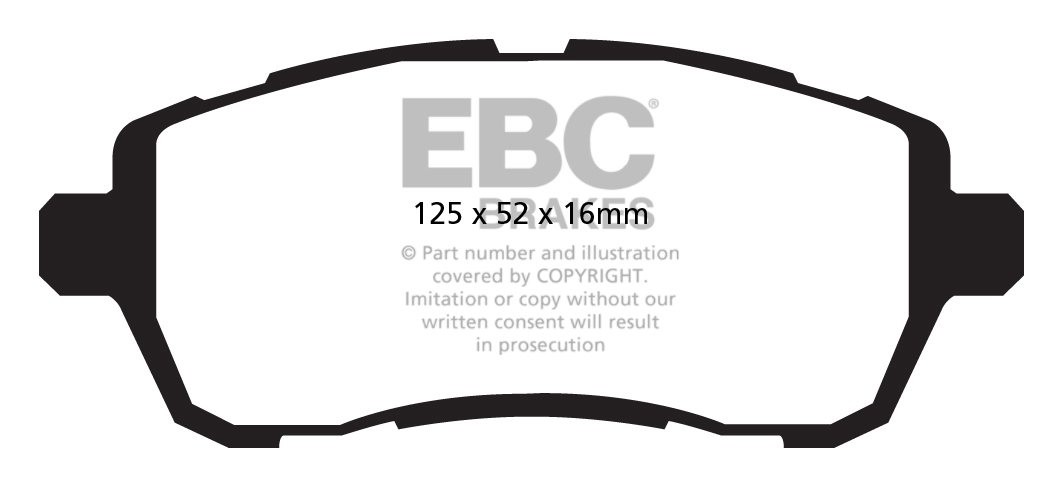 EBC Brakes FORD BEDRIJFSWAGEN Fiesta 1.4 TD 2008-.. Remblokken v