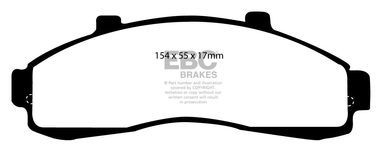 EBC Brakes FORD BEDRIJFSWAGEN Ranger 2.5 TD 2WD 99-2006 Remblokk