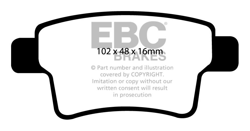 EBC Brakes CITROEN Grand C4 Picasso 1.6 Turbo 2008-.. Remblokken