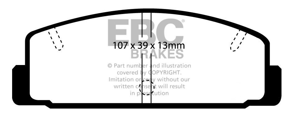 EBC Brakes MAZDA RX7 2.6 Turbo (1.3) (FD3) 98-2002 Remblokken ac