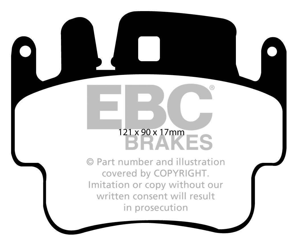 EBC Brakes PORSCHE Cayman (Cast Iron Discs only) 3.4 2005-2006 R