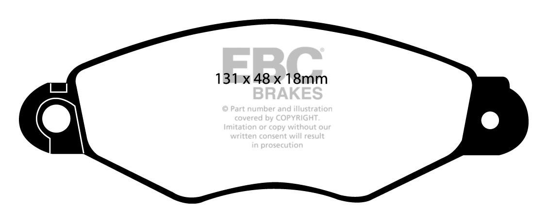 EBC Brakes RENAULT BEDRIJFSWAGEN Kangoo 1.4 98-99 Remblokken voo