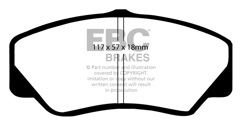 EBC Brakes FORD BEDRIJFSWAGEN P100 Pick-Up 2.0 87-89 Remblokken