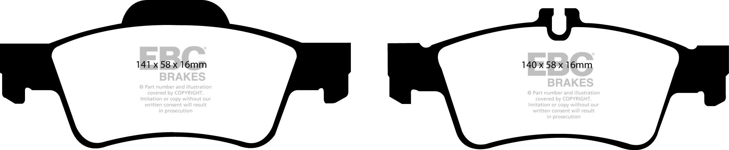 EBC Brakes MERCEDES SL-Class (R230) SL350 Sports Package 2008-..
