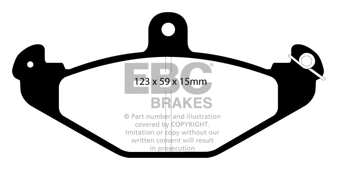 EBC Brakes RENAULT 21 2.0 Turbo 88-96 Remblokken achterzijde gre