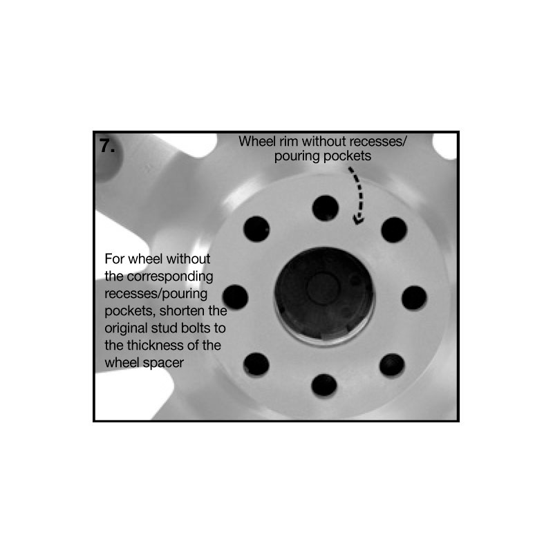 H&R DRM-System Wheelspacers 25mm 5x100 - Hub 54,1mm - Bolt size M12x1,5 -  Toyota