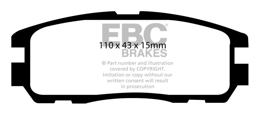 EBC Brakes HOLDEN (Aust/NZ) Rodeo R9 98-2003 Remblokken achterzi