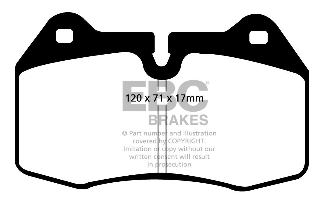 EBC Brakes MASERATI Ghibli 2.8 Twin Turbo (Brembo Rear) 93-99 Re