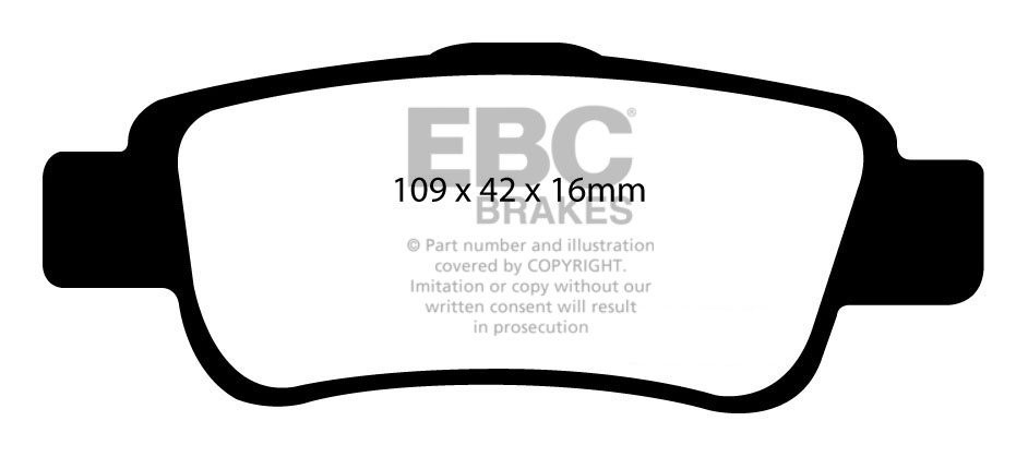 EBC Brakes HONDA CR-V 2.2 TD 2007-.. Remblokken achterzijde gree