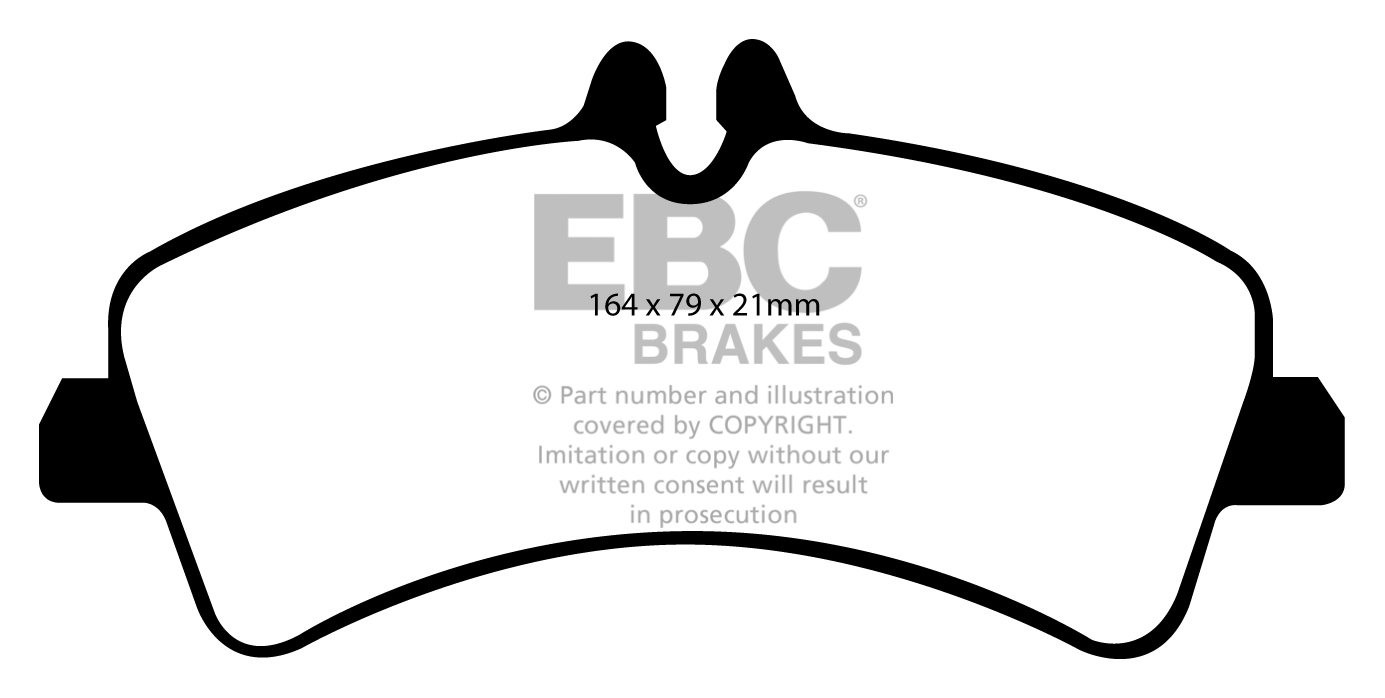 EBC Brakes MERCEDES BEDRIJFSWAGEN Sprinter 509D 2.1 TD 2006-.. R