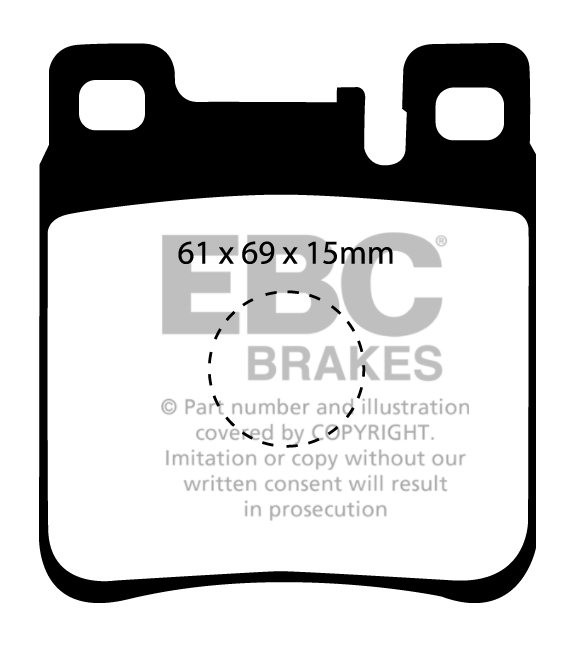 EBC Brakes MERCEDES SLK (R170) SLK32 AMG (3.2) 2000-2004 Remblok