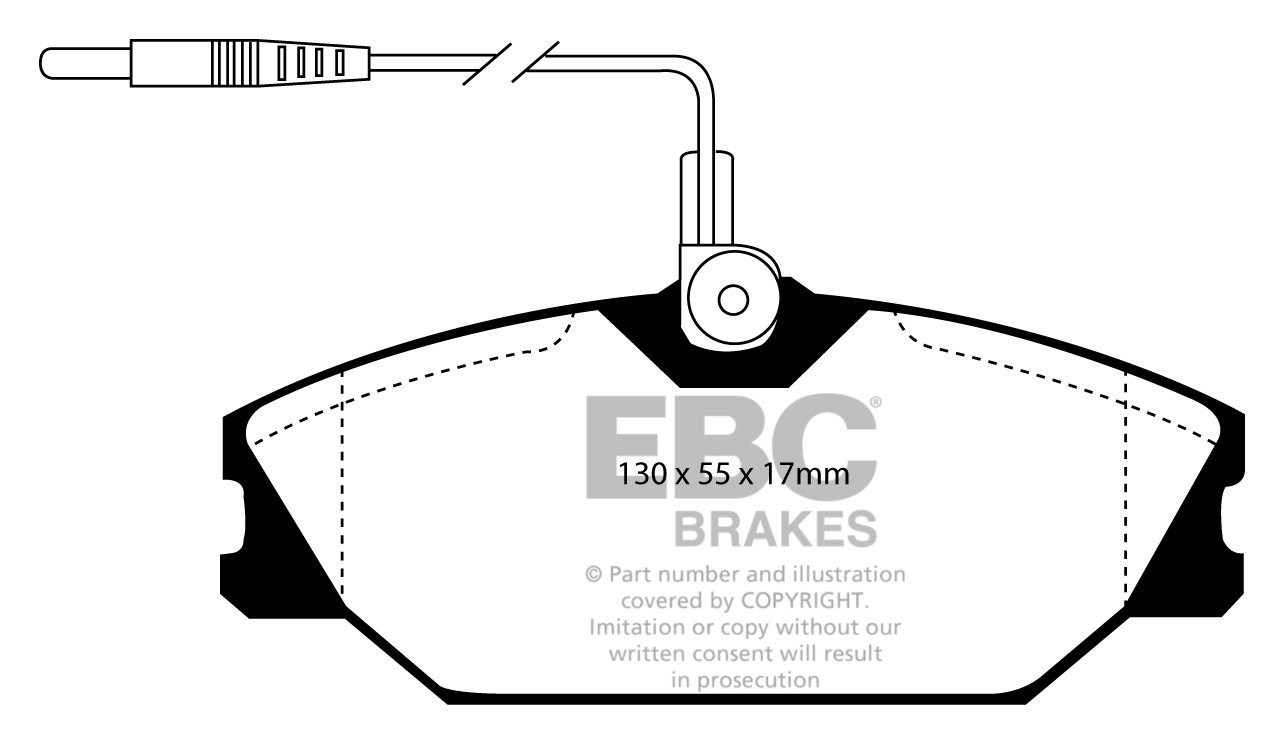 EBC Brakes RENAULT Espace 2.2 Quadra 91-96 Remblokken voorzijde