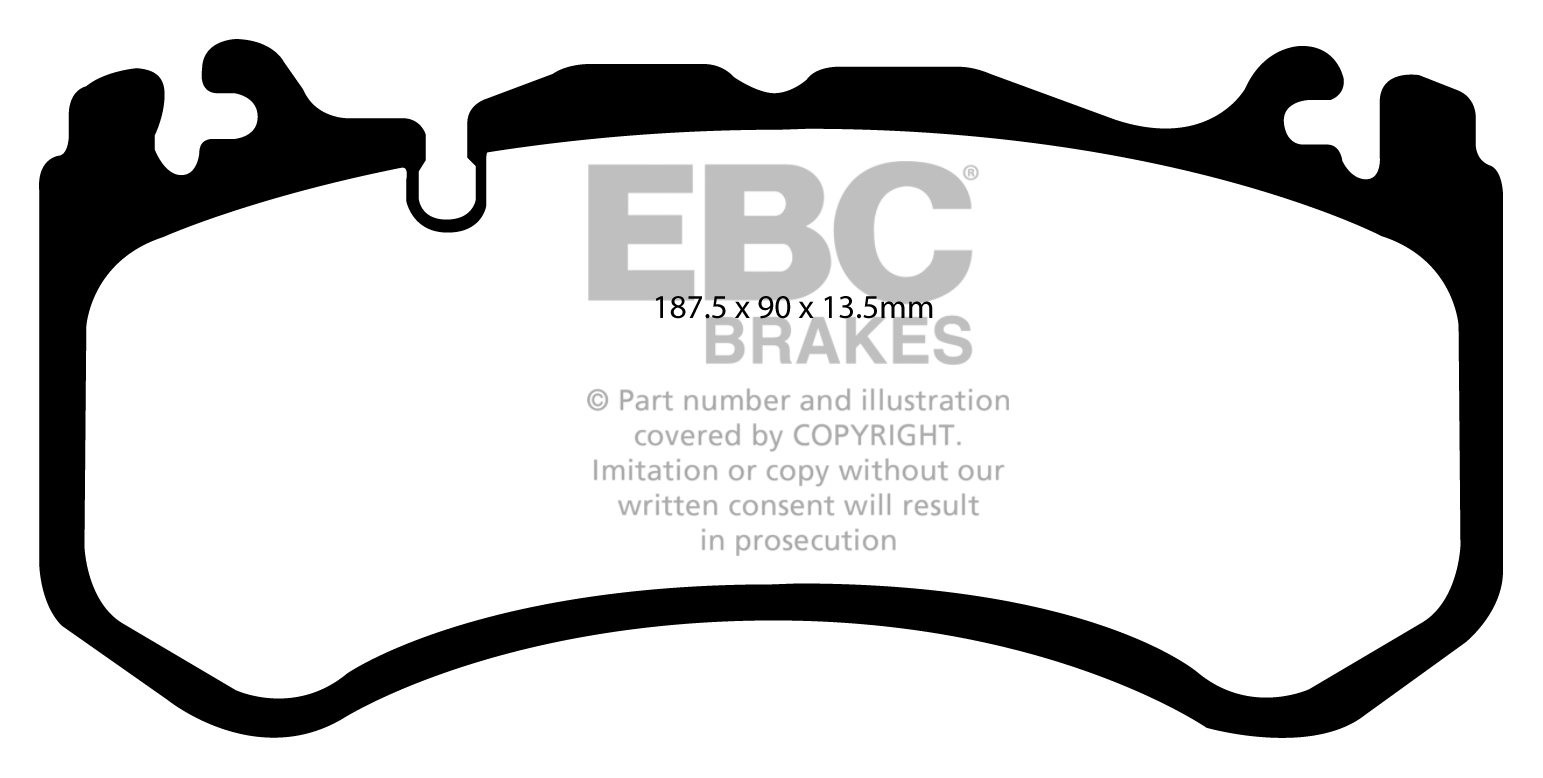 EBC Brakes MERCEDES CLS (C219) CLS63 AMG 2006-2010 Remblokken vo