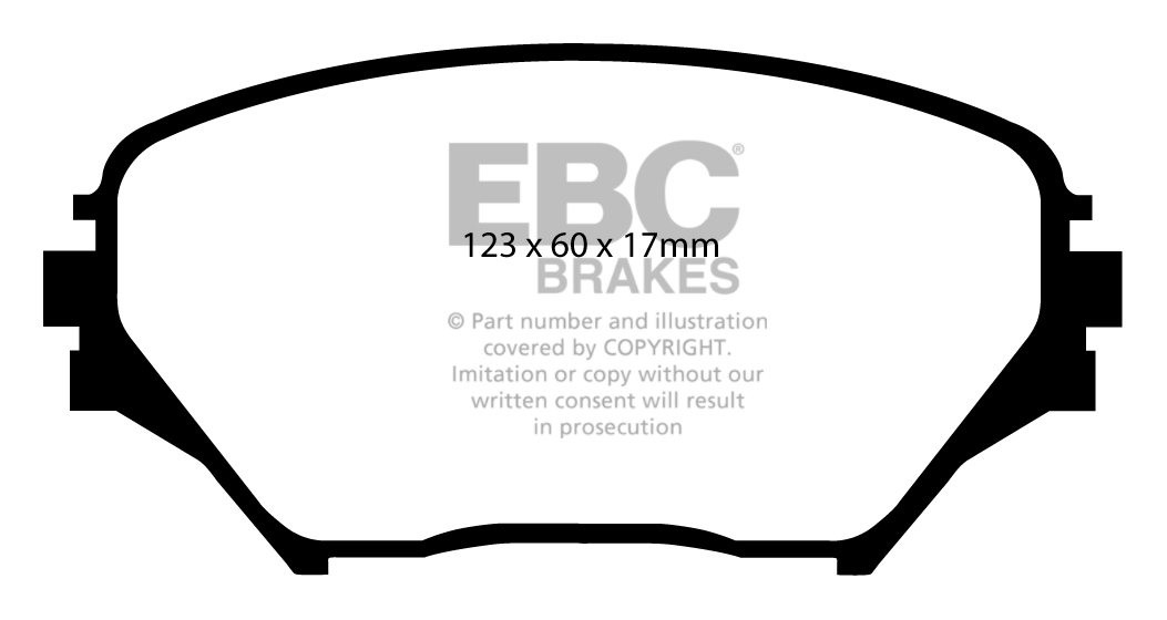 EBC Brakes TOYOTA Rav 4 2.0 TD 2001-2006 Remblokken voorzijde