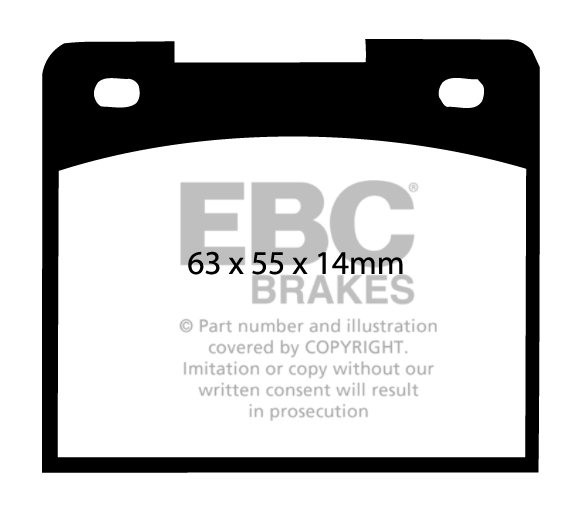 EBC Brakes CATERHAM Seven 1.8 97-.. Remblokken voorzijde