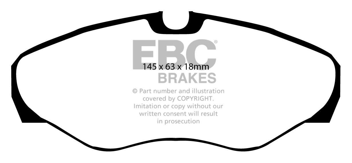 EBC Brakes RENAULT BEDRIJFSWAGEN Trafic 1.9 D 2001-.. Remblokken