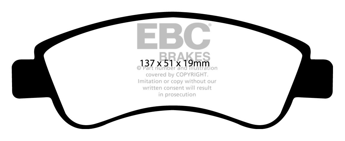 EBC Brakes PEUGEOT BEDRIJFSWAGEN Partner 1.9 D 2001-2006 Remblok