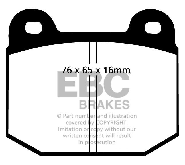 EBC Brakes LOTUS Elise 1.6 2010-.. Remblokken voorzijde