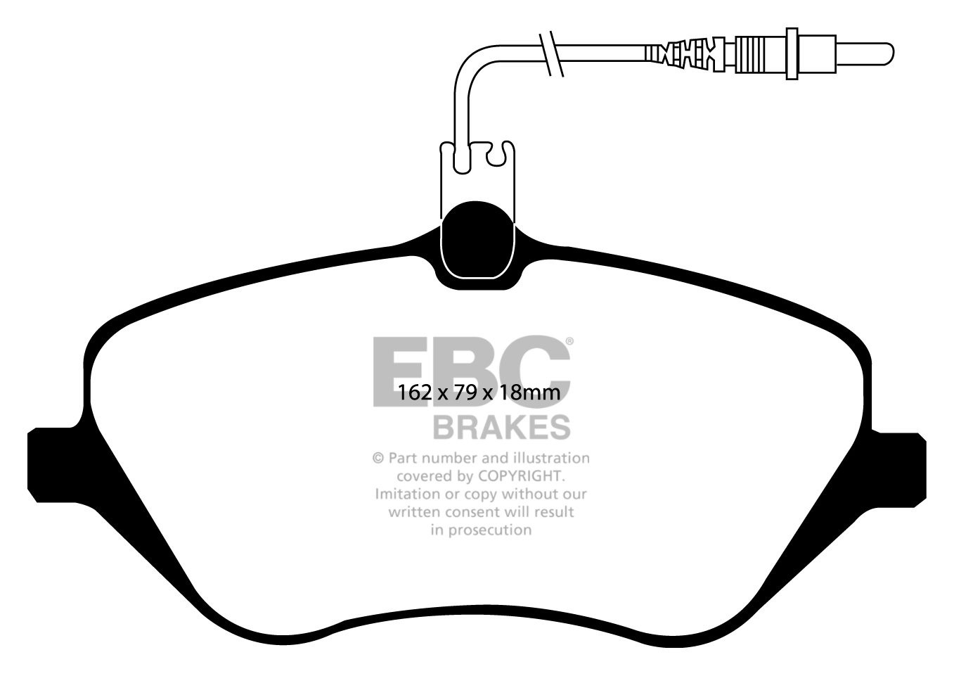EBC Brakes CITROEN C5 2.2 TD 2008-.. Remblokken voorzijde