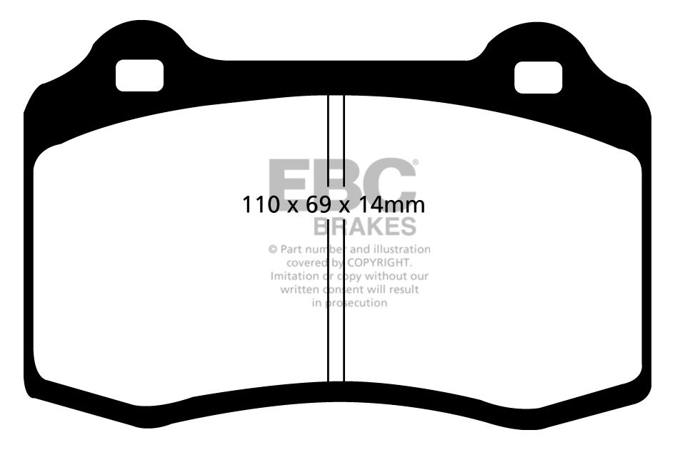EBC Brakes HYUNDAI Genesis Coupe 3.8 (Brembo) 2011-.. Remblokken