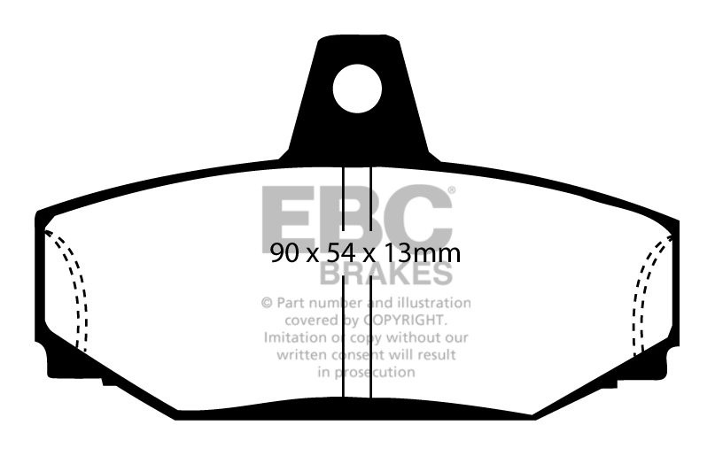 EBC Brakes VOLVO V70 2.4 Turbo R 4WD 99-2000 Remblokken achterzi