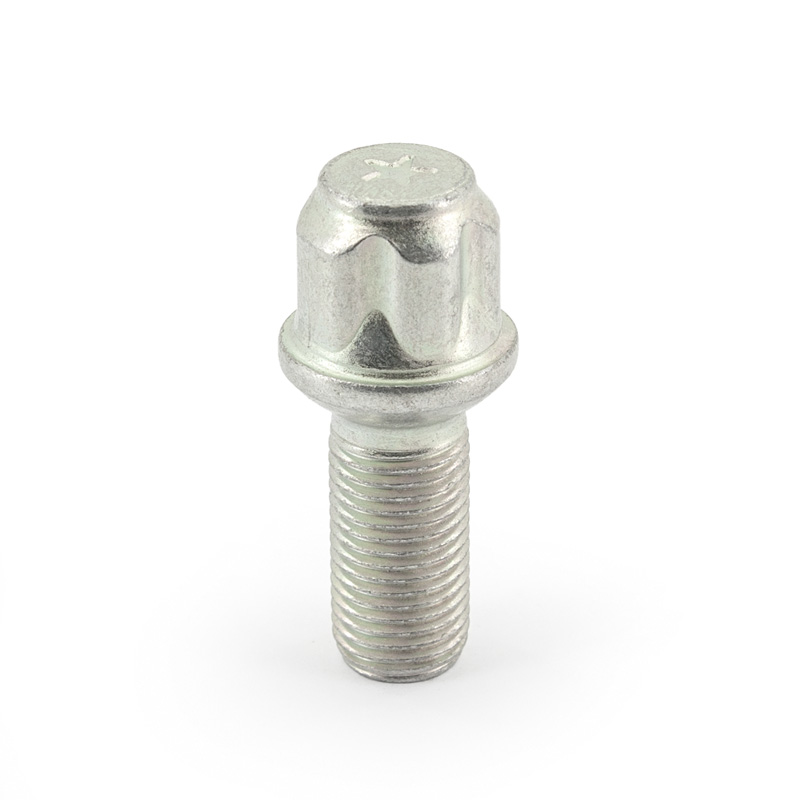 H&R Wheel lock set R14 M14x1.50x28mm Round-Head - 4 wheel lock bolts incl. adapter
