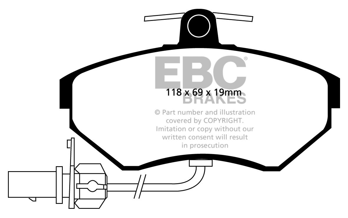 EBC Brakes SEAT Exeo 2.0 TD (143) 2009-.. Remblokken voorzijde