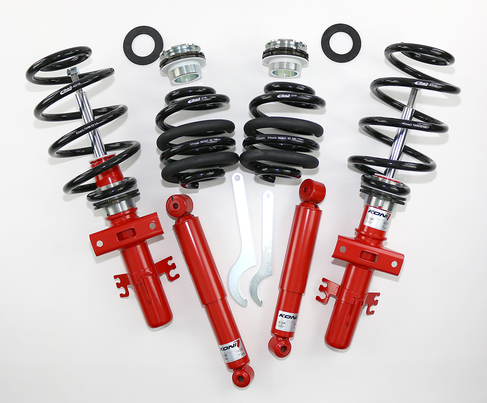 Coilover set Koni VW Transporter T5 and T6 Red T30