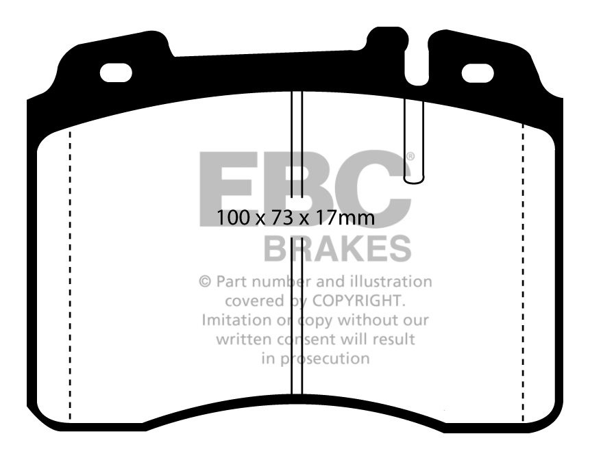 EBC Brakes MERCEDES SL-Class (R129) SL500 93-96 Remblokken voorz