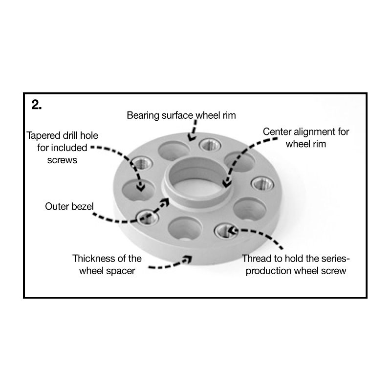 H&R DRA-System Wheelspacers 23mm 5x112 - Hub 66,5mm - Bolt size M15x1,25 -  Mercedes