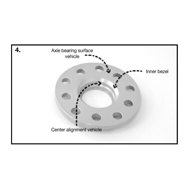 H&R Wheel Spacers 5mm 5x100 - Hub 54,1mm - Bolt size M12x1,5 -  Toyota