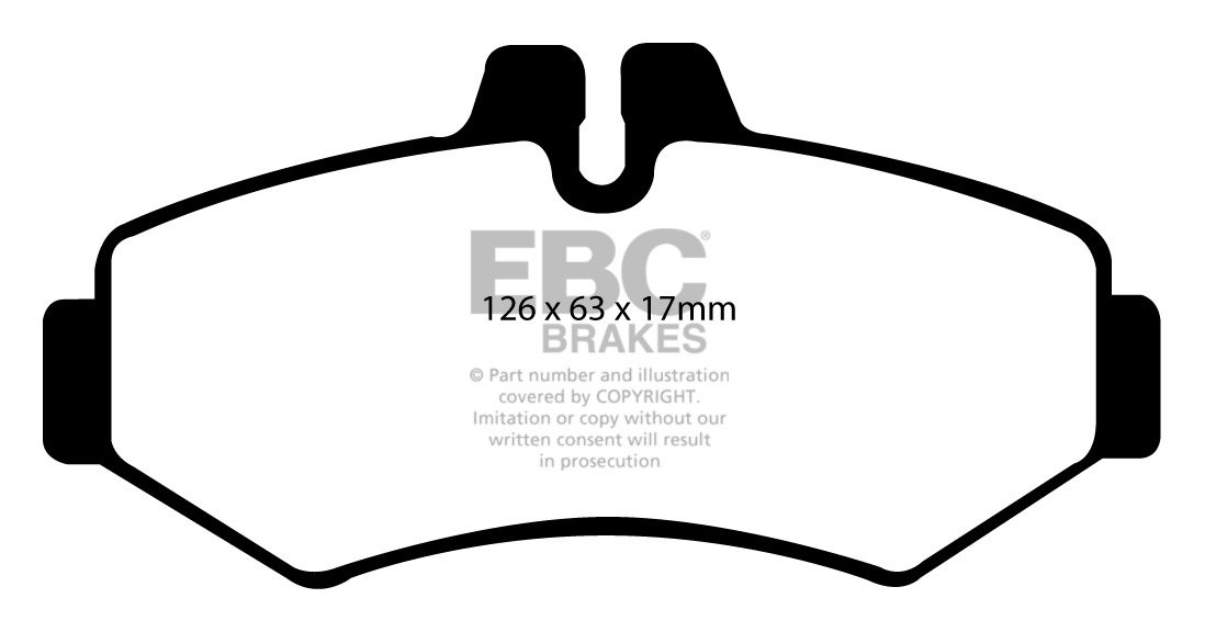 EBC Brakes MERCEDES BEDRIJFSWAGEN Sprinter 216D 2.7 TD 2000-2006